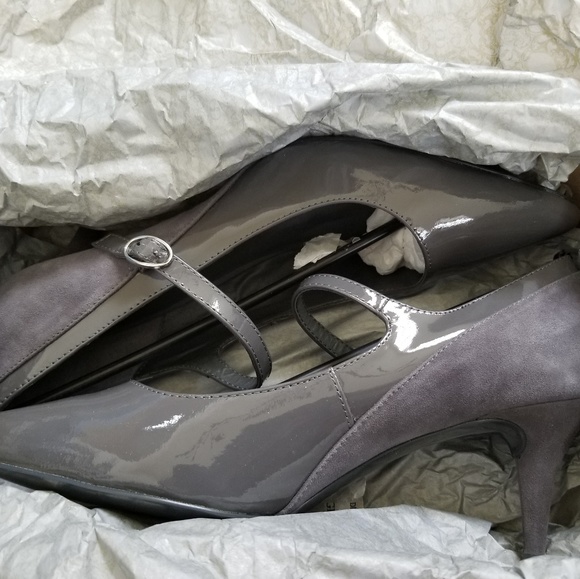 Kelsi Dagger Esta Grey Mary Jane Heels 8.5M - Picture 7 of 8